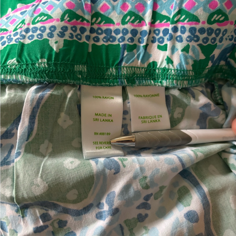 Lilly Pulitzer Bal Harbour Palazzo Pants in "Emerald Isle On The Prowl" Print - Picture 8 of 8